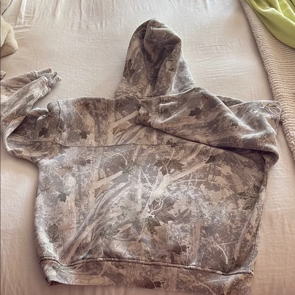 Abercrombie & Fitch Camo Essential Popover Hoodie Adult Size Small - Picture 4 of 5